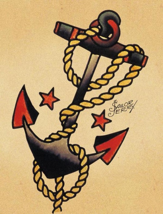 tattoo sailor jerry: anker