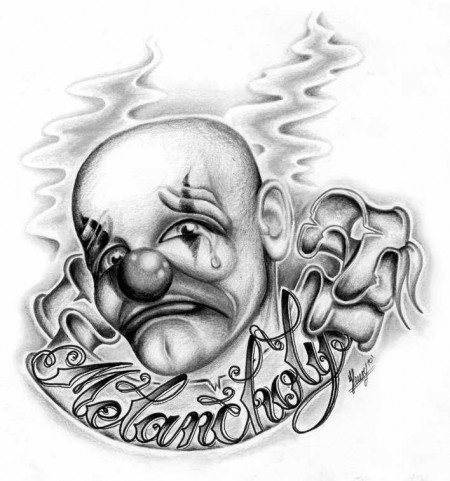 Tattoos Drawings on Nevergrowup  Clown Chicano   Tattoos Von Tattoo Bewertung De