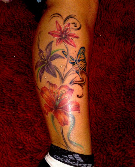 Blumen-Tattoo: blümlibeini