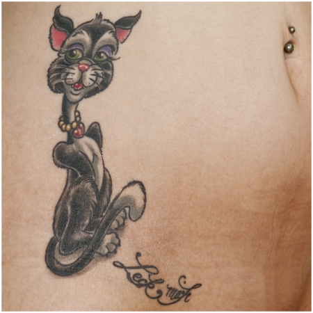 katze-Tattoo: Mein erstes Tattoo