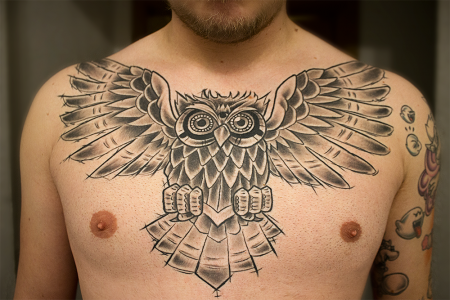 tatowierung-Tattoo: Eulen Tattoo