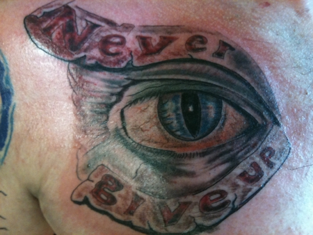  Tattoos on Chnagy  Never Give Up   Eye   Tattoos Von Tattoo Bewertung De