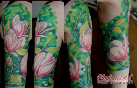 Blumen-Tattoo: magnoli