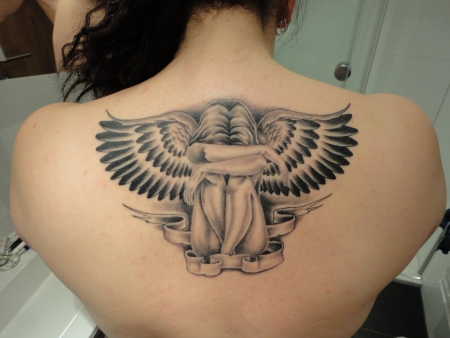 Engel tattoo flügeln motive mit Engelsflügel Handgelenk
