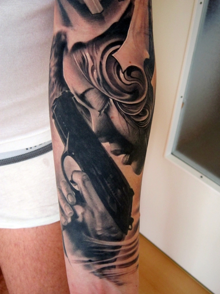 Sterne-Tattoo: Columbiana by Victor Portugal