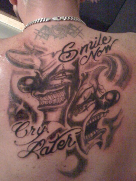 smile now cry later tattoo