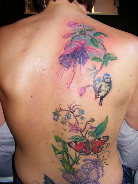 Schmetterling-Tattoo: Natur pur die 2. da piepst was