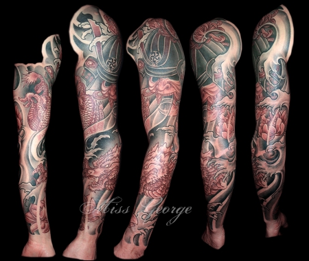 Samurai/ Drache Full Sleeve