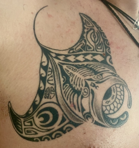 Maori-Tattoo: Maori Mantarochen 