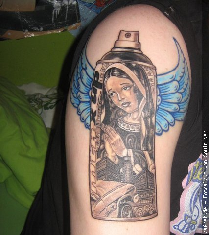 Cartoon Tattoos on Cudly  Spraydose Von Mr  Cartoon   Tattoos Von Tattoo Bewertung De