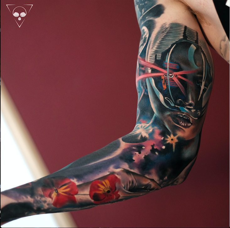 Beendetes Projekt Color Sleeves Bilder 'Zukunft' TattooBewertung.de