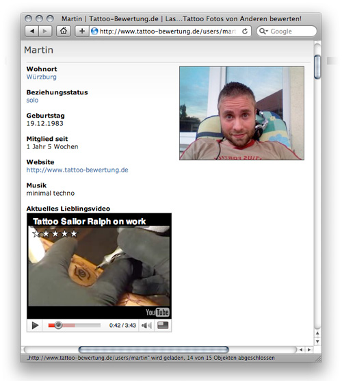 Videos im Profil