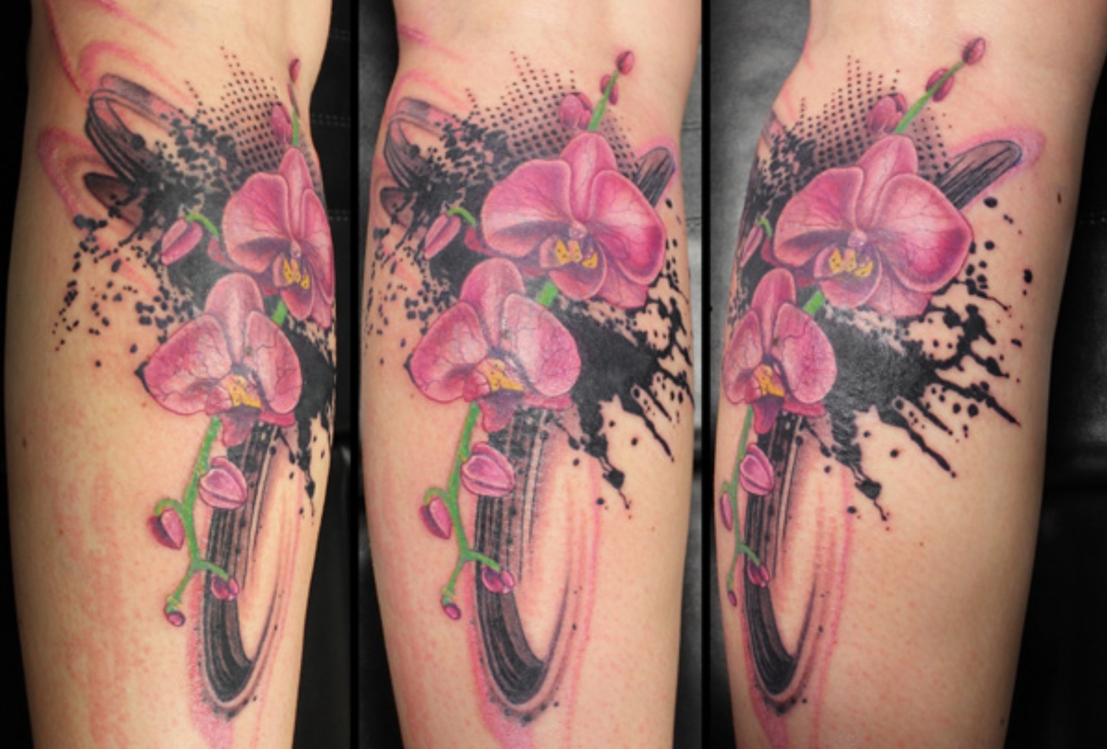 Cover Up Unterarm Frau geometric tattoos unterarm kompass tattoo spruch pfeil Ich