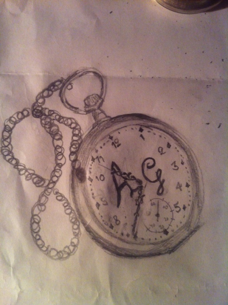 Uhr + Schrift