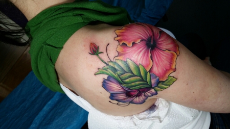 Cover up - Hibiskus