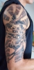 Anfang vom Arm Sleeve - Himmel & Familie