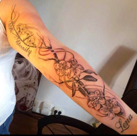 kirschblüte-Tattoo: Kirschblüten 