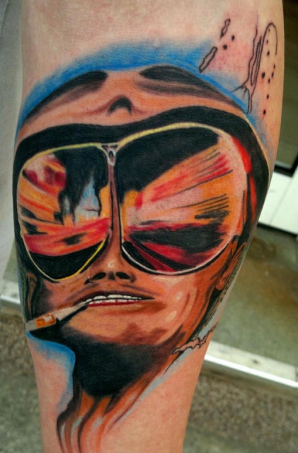 fear and loathing by michele weiss MW tattoo