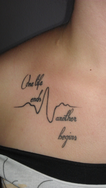 EKG und Spruch