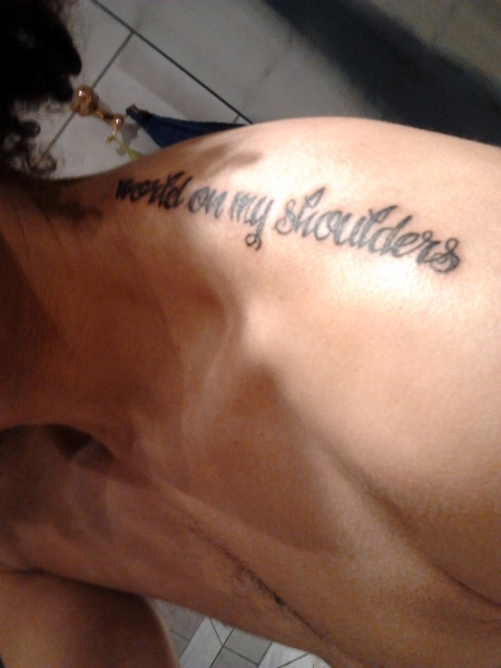 world on my shoulder 