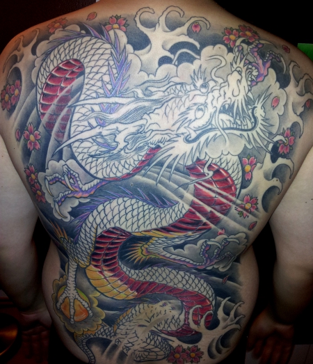 drache-Tattoo: Japan Drache 