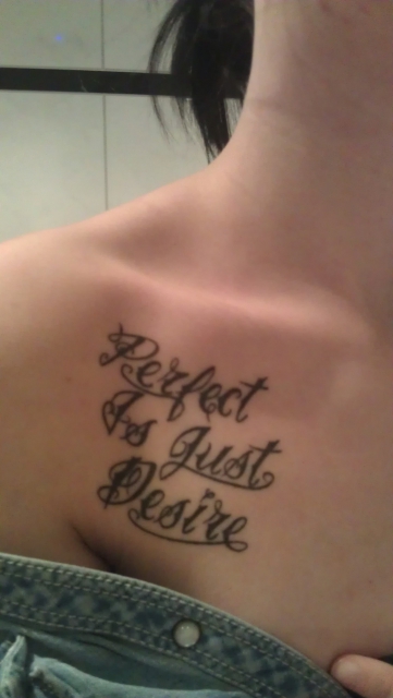 Perfect is just desire 