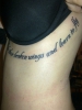 "Take these broken wings and learn to fly"