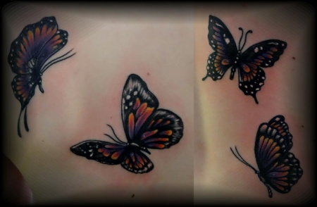 Schmetterling tattoo besser erkennbar