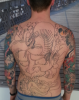 Backpiece Outlines Hannya und Kobra