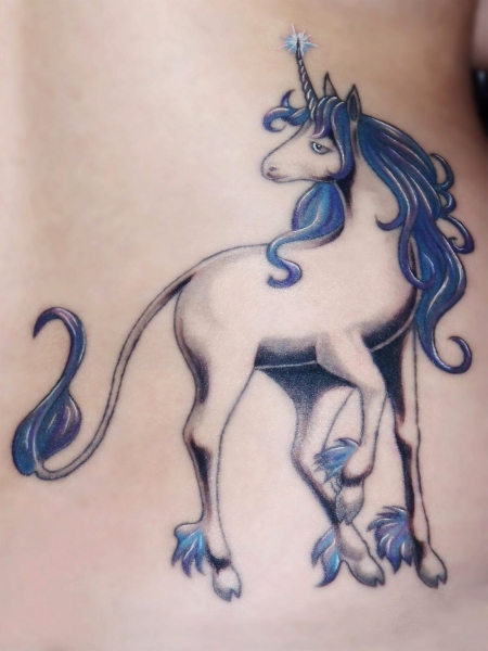 einhorn-Tattoo: The last unicorn
