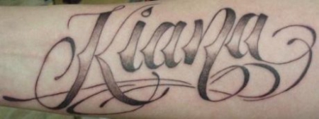 Text Tattoo Unterarm (Jan Van Dijk)