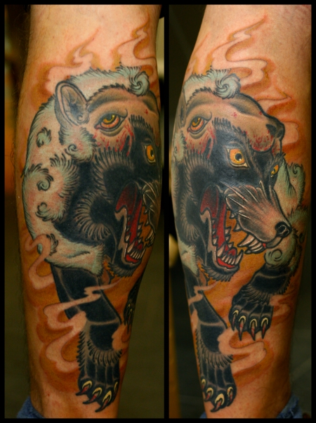 wolf-Tattoo: Wade Wolf im Schaafspelz