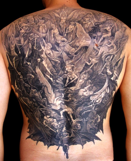 Godfathers Tattoo Nürnberg   Backpiece by NIKI MM