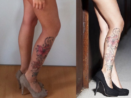 Frauen unterschenkel vorlagen tattoo Tattoo Vorlagen