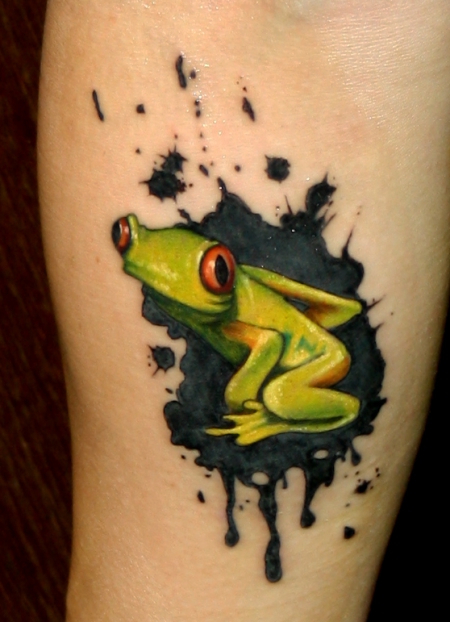 frosch-Tattoo: Frosch