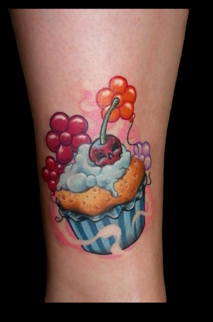 kirsche-Tattoo: Muffins