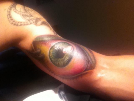 Buntes Auge in Biomechanik