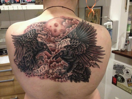 Basti91 Hugin Und Munin Odins Raben Tattoos Von Tattoo Bewertung De