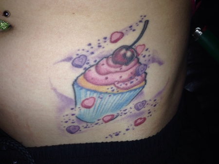 kirsche-Tattoo: Mein cupcake