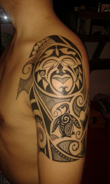 maori-Tattoo: Maori Oberarm