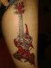 Totenkopf- Gitarren Tattoo