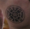 Brust_Kreuz_Eigencreation_Runen für Ralf.celticcross+knots.Pentagramm