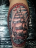 Mein 1. Tattoo: Segelschiff