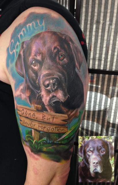 hund-Tattoo: Sammy 