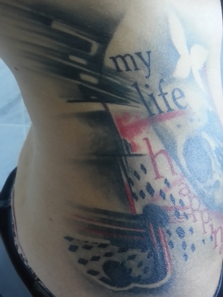 Cover-up Trash Polka - my life, my story, happiness - Teil 2