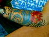 Japan Tattoo Lotus Wirbel