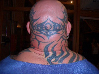 stier-Tattoo: Tribal