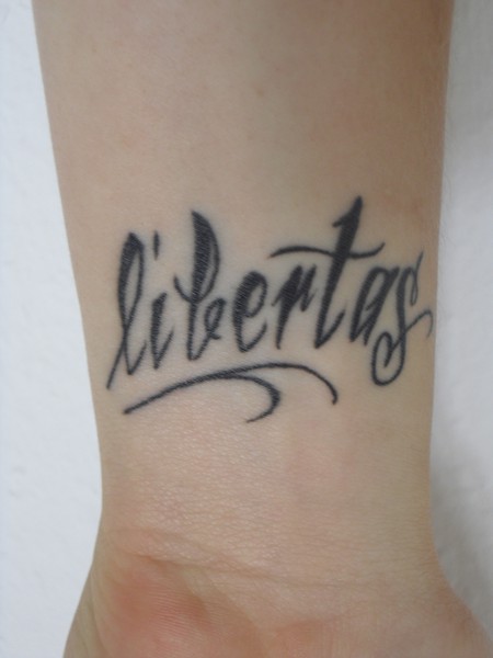 lettering - Handgelenk