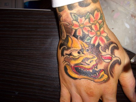 hannya-Tattoo: ...meine Hand