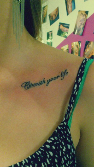 Cherish your life